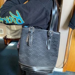 Small coach bucket bag